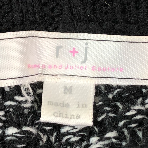 r + j Color Block Hi Low Tunic Crew Neck Sweater M - Picture 4 of 8